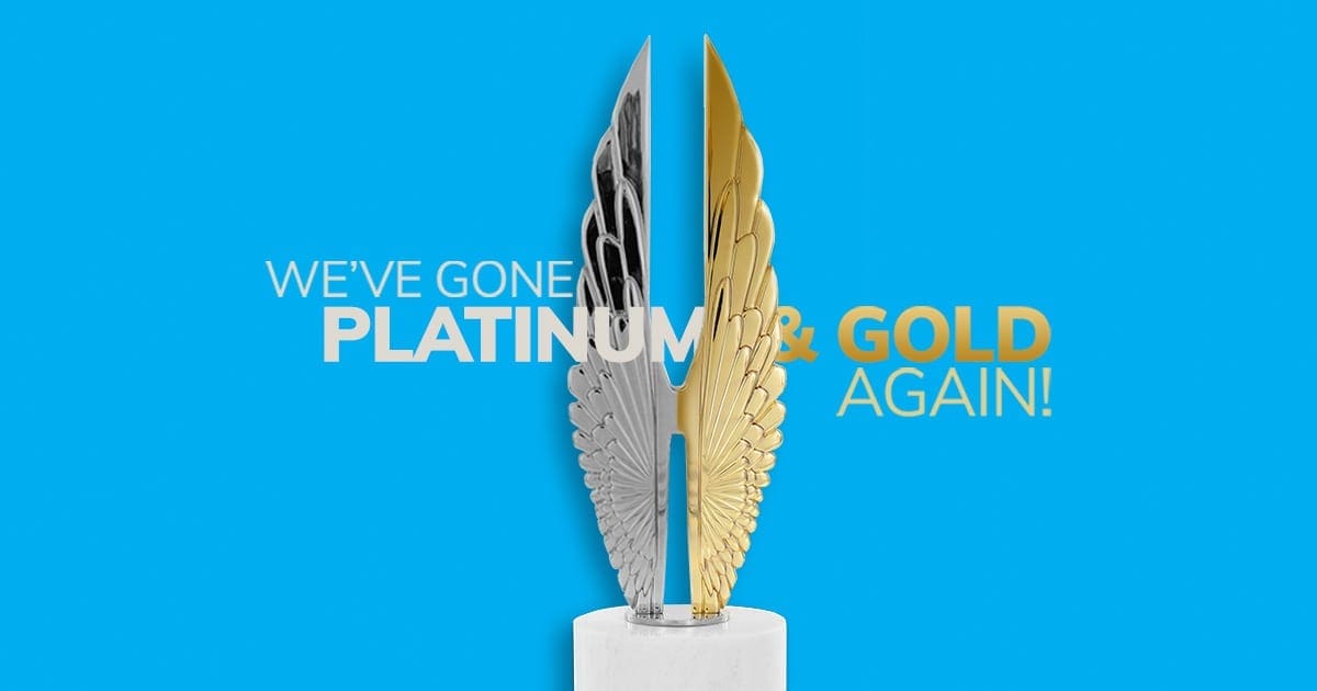platinum and gold hermes awards