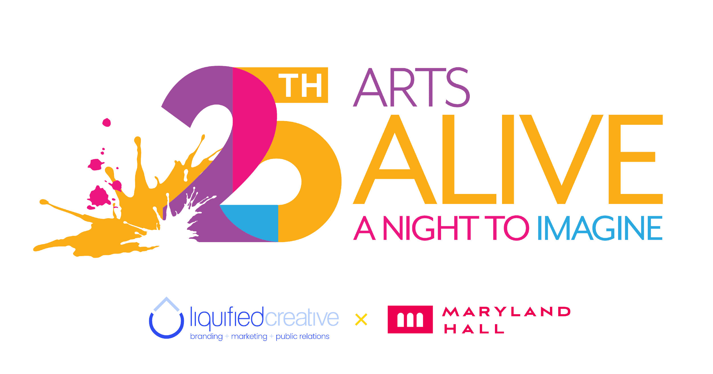 Maryland Hall and Liquified Creative have announced an exciting new collaboration surrounding the 25th Anniversary of Arts Alive. Aligned in the partnership, Liquified Creative has created a new visual identity for Maryland Hall’s biggest fundraiser of the year.