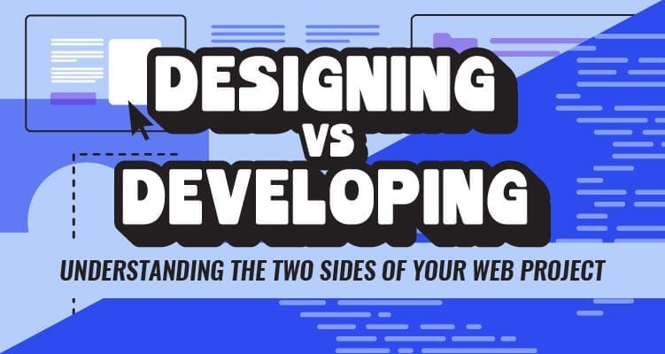 The main difference between web design and web development is that while designers create the visual assets that add aesthetic value to the site and overall UX, web developers are responsible for bringing those functionalities to life. The developer will translate the designer's mockups, wireframes, and other assets into code using JavaScript, CSS, and HTML. For example, while a web designer might design a button, including how it looks, and even providing guidance on how it functions, a web developer brings that button to life, all while ensuring the button actually works.